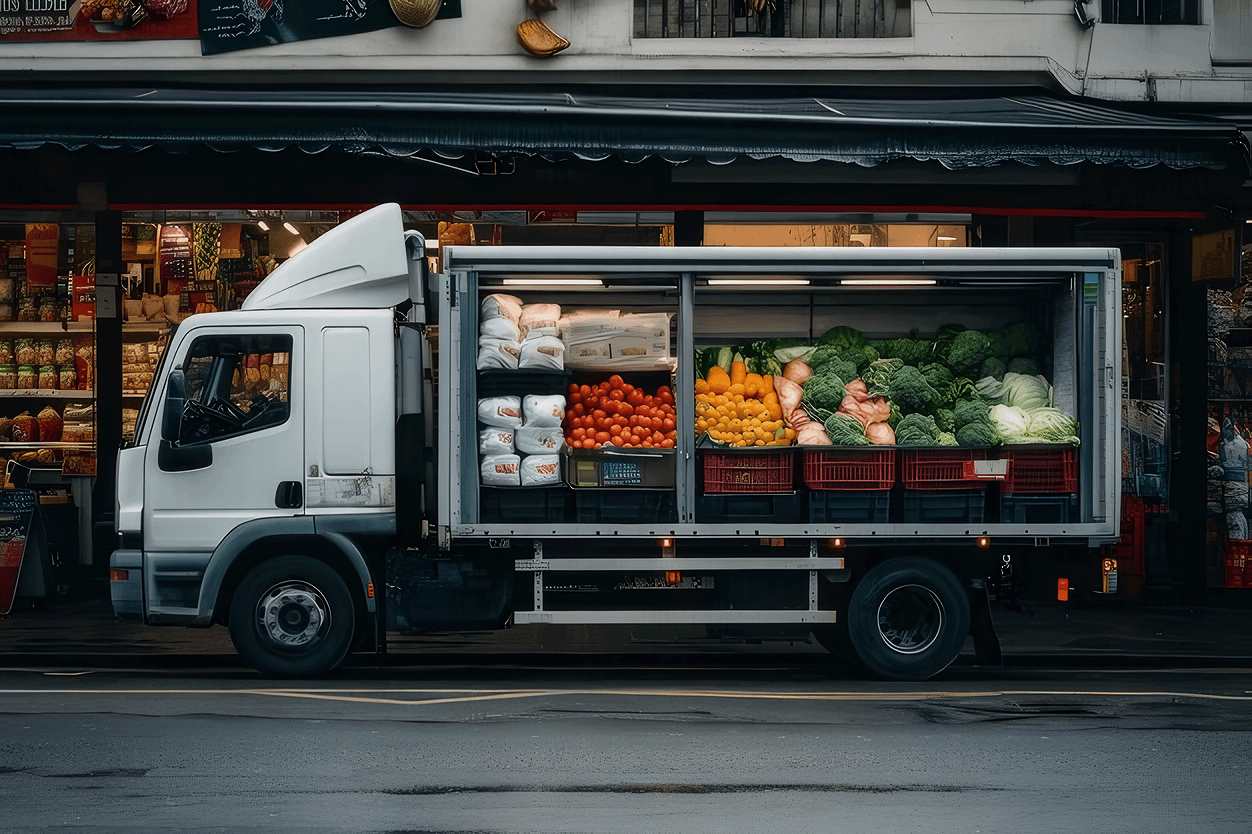 Food beverage logistics Australia - temperature-controlled transport for food industry maintaining freshness